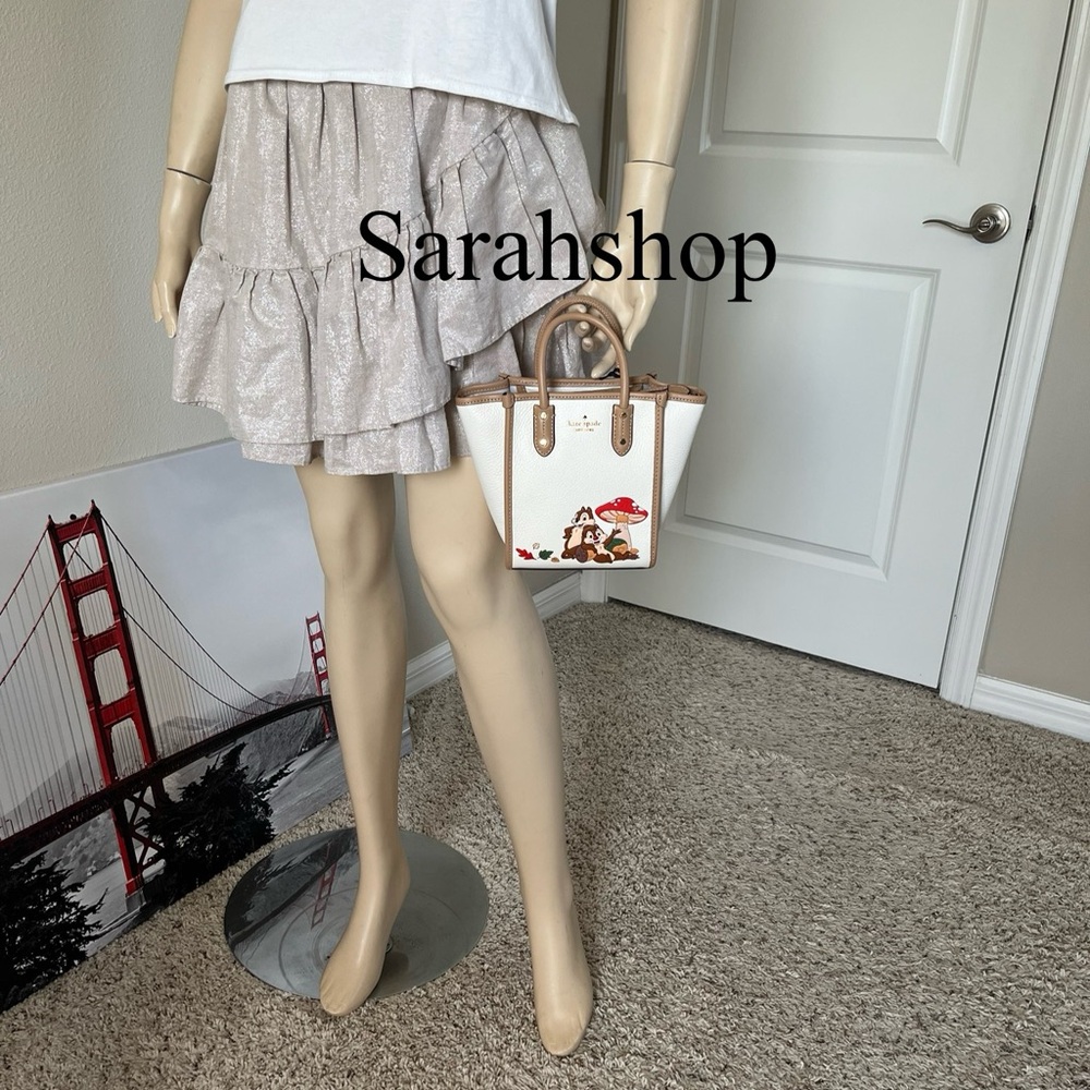 ♠️Kate Spade Ella Disney X KSNY Chip N Dale Mini Tote - Picture 8 of 13
